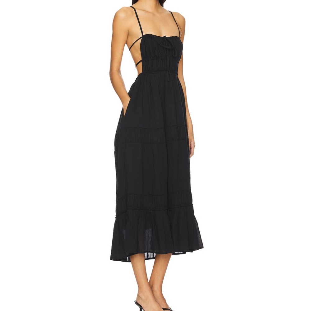 Free people Elegant Black Strapless Dress